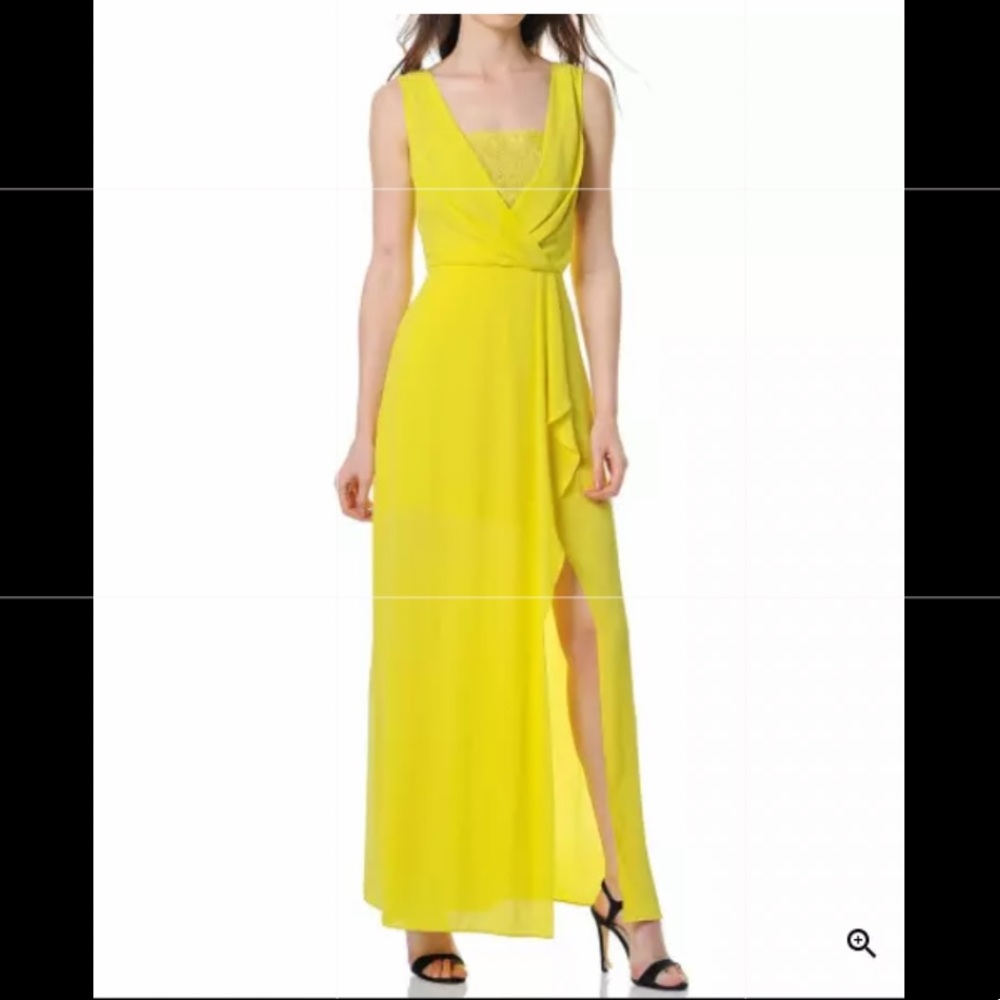 BCBGMAXAZRIA - KOKO Yellow Dress
